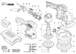 Bosch 3 603 CA4 000 Pex 400 Ae Random Orbital Sander 230 V / Eu Spare Parts